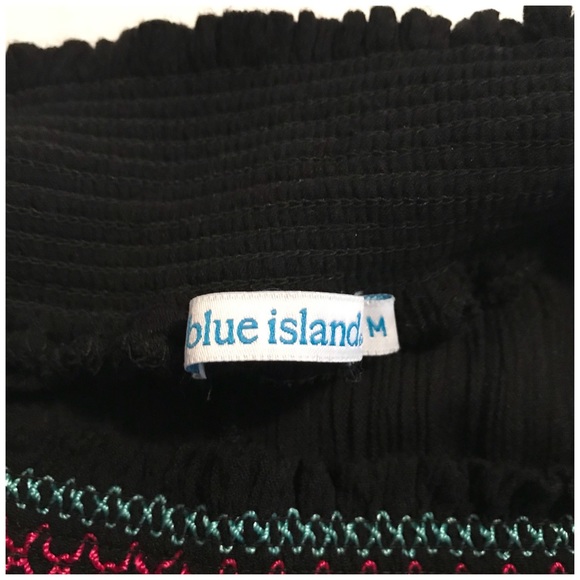Blue Island Shirred Waist Wrap Chiffon Beach Pants - Picture 10 of 12